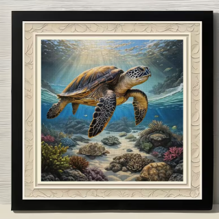 Preview: Diamond Painting Meeresschildkröte